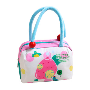 Linda Bolsa de Almuerzo Aislada y Portátil, Material de Poliéster, Diseño de Dibujos Animados con Hielo, Regalo para Trabajadores de Oficina - Product Image 5