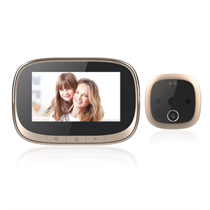 Sonnette vidéo intelligente Tuay avec écran couleur de 4.3 pouces Sonnette <span class=keywords><strong>numérique</strong></span> de sécurité à domicile avec <span class=keywords><strong>vision</strong></span> <span class=keywords><strong>nocturne</strong></span> et <span class=keywords><strong>judas</strong></span> Pir - Product Image 1