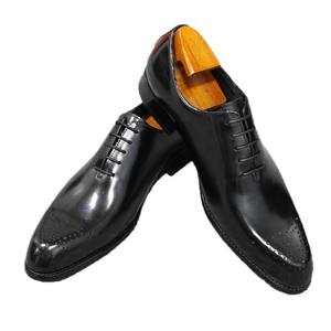 High-quality Handcrafted Men's square Oxford <b>Shoes</b> Genuine Leather Anti-slip Suitable for Formal Gatherings Business Occasions. - Product Image 5