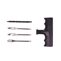 Kit de Reparación Rápida de Neumáticos en Perfecto Estado con Tapas de Válvulas Antifugas y Adaptadores, Kit de Reparación de Emergencia para Neumáticos Sin Cámara