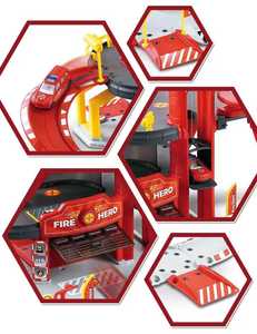 Meilleure vente : Ensemble de jeu éducatif pour enfants avec <span class=keywords><strong>voiture</strong></span> en plastique à piles, parking et <span class=keywords><strong>garage</strong></span> DIY, et jouets de pompier - Product Image 5