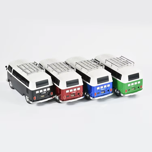 WS-266bt Bus Car Shape with LED Support FM TF USB Mini Outdoor Wireless Portable Blue Tooth Speaker for Home Theatre Party Stage