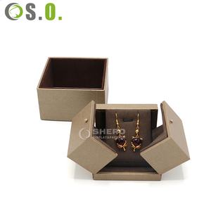 High Quality Wholesale Imitation Leather <b>Cardboard</b> Paper <b>Box</b> Wedding Gift Custom Jewellery Packaging Jewelry <b>Box</b> with Logo - Product Image 2
