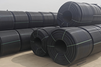 Conduit aérien en PEHD à âme en silicone 50mm SN4 SN8 anti-UV pour câble de télécommunications souterrain à fibre optique soufflée FTTH