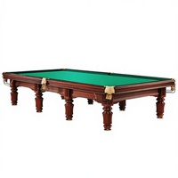 Table de billard russe professionnelle moderne pour la maison, en bois massif, finition ardoise marbrée, coussins en laine, poches en cuir, boules