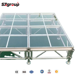 Plataforma de Palco de Vidro Acrílico para Exposições e Eventos, Teste Rigoroso de Instalação, Estrutura de Alumínio - Product Image 2