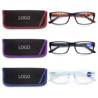 Lunettes de lecture rectangulaires personnalisées avec logo, verres PC, charnières à ressort, légères, rétro, classiques, élégantes, modernes, de qualité supérieure pour la lecture de livres papier