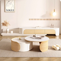 Meuble TV moderne et simple, style crème, pour petit appartement, suspendu au mur, en bois massif blanc