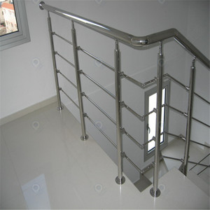 Garde-corps de tige de barre transversale d'acier inoxydable de Prima utilisation populaire balustrade de fer de tige noire décorative de conception de poteau <span class=keywords><strong>rectangulaire</strong></span> - Product Image 5