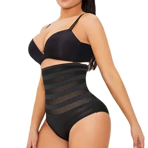 Breathable Waist Train Corset Plus Size Fajas Colombianas Tummy Control Panties Underwear With Holes Slimming Fabric Shapewear