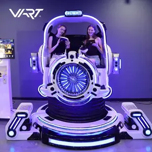 VR 360 תואר וידאו מכונת משחק 9d vr טיסה סימולטור רכבת הרים עבור קניון