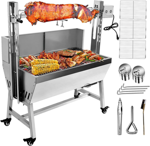 Griglia <span class=keywords><strong>per</strong></span> barbecue rotante a carbone elettrico <span class=keywords><strong>per</strong></span> esterni in acciaio inossidabile di alta qualità <span class=keywords><strong>per</strong></span> spiedino di carne <span class=keywords><strong>per</strong></span> arrostire la bistecca di pesce - Product Image 1