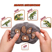 Dinosaurio eléctrico a control remoto, juguete de plástico