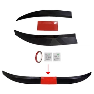 Modificación del automóvil: alerón trasero universal sin taladrar, ajustable de tres secciones, Tipo Adhesivo - Product Image 5