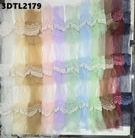 Nouvelle Tendance : Tissu en Dentelle Équatorienne en Gros, Tissu Brodé en Dentelle, Tissu en Dentelle à Paillettes pour Robe de Soirée, Tissu en Dentelle de Dubaï