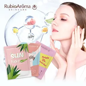 Rubioaroma निजी लेबल एक वसंत पौष्टिक जैविक फल संयंत्र Whitening कोरियाई चेहरे का मुखौटा चादर त्वचा की देखभाल के लिए