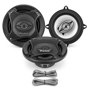 Haut-parleur coaxial 2 voies pour <span class=keywords><strong>voiture</strong></span> PISTOL TS-A1372 5 pouces 13 cm, 180 W max, 25 W RMS, tweeter à cône IMPP 91 dB avec grille - Product Image 1