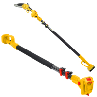 Haute arbre élagage alimenté sans fil tronçonneuse télescopique longue portée pôle scie