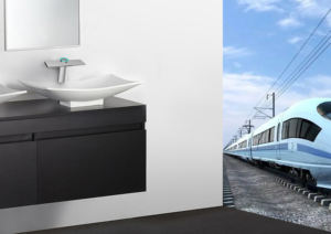 Sèche-mains automatique 2 en 1 Air Tap, en laiton, à jet haute vitesse, pour toilettes, avec filtre HEPA - Product Image 5