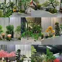 Arbre fleuri suspendu simulé pour décoration murale et plafond intérieure