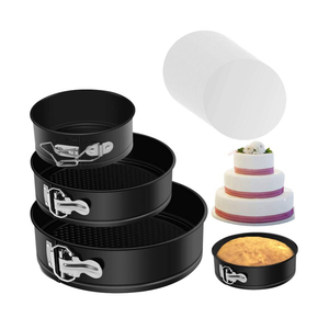 <span class=keywords><strong>Prix</strong></span> d'usine Ensemble de moules à gâteau à ressort Moule antiadhésif rond en acier au carbone - Product Image 1