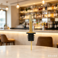 Verseur de vin et de liqueur de luxe en acier inoxydable avec bec verseur rapide pour bar, fête, accessoires de bar, ustensile de bar en métal