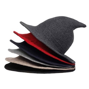Chapeau de sorcière d'Halloween unisexe multicolores style Dobby pour adulte, décoration de fête, logo personnalisé - Product Image 1