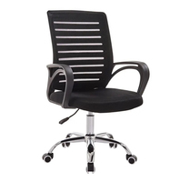 Chaise de bureau en tissu maillé pour ordinateur, dossier moyen, confortable, prix bas, 2026, à vendre