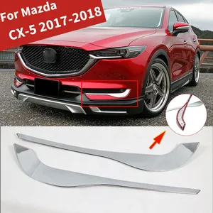 สำหรับ CX-5 2017-2018 ซีรีส์ KF กรอบไฟตัดหมอกหน้า แถบช่องระบายอากาศ คิ้วไฟตัดหมอก ชุดแต่งภายนอก อุปกรณ์ตกแต่ง - Product Image 1