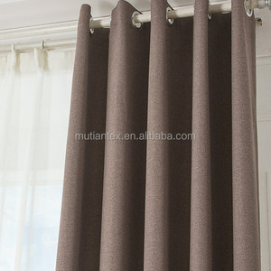 Venta al por mayor opaco 100% poliéster ancho imitación Lino tela opaca <span class=keywords><strong>para</strong></span> cortina - Product Image 5
