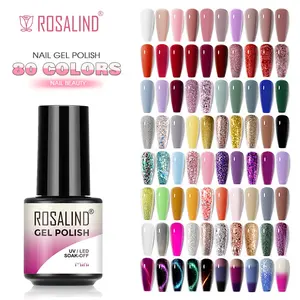 ROSALIND üretici promosyon yüksek kalite vernis yarı kalıcı pastel renk uv led jel tırnak ojesi manikür çivi sanat için