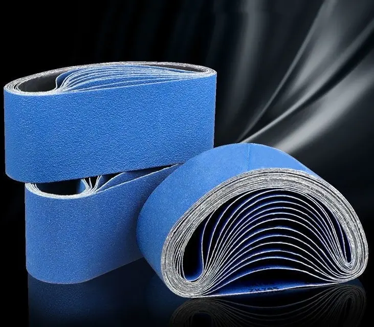 Eliminación de óxido de metal 10x600mm cinturón de arena abrasivo cinturón de papel de lijado zicornia cinturón de lijado de óxido de aluminio