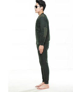 SFE01 Vente en gros – Ensemble pull et pantalon d'hiver vert olive pour homme avec fermeture éclair – Veste polaire zippée - Product Image 6