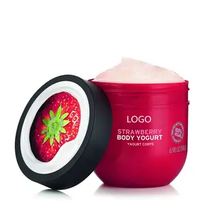 Creme perfumado de frutas orgânico, hidratante de rótulo para clareamento do rosto