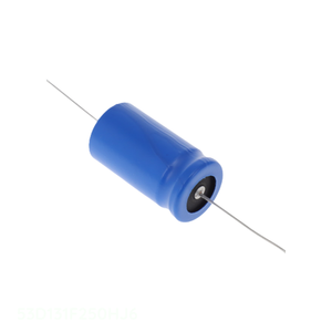 Condensateur original 130 uF traversant le boîtier, en aluminium, 130UF 250V AXIAL TH 53D131F250HJ6 - Product Image 1
