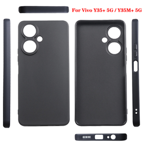 Étuis de téléphone portable en TPU <span class=keywords><strong>noir</strong></span> mat pour VIVO Y31 5G Y21D V60 Lite Y400 Y50 Y500 <span class=keywords><strong>Neo</strong></span> 10 + S30 Pro Mini Silicone souple antichoc - Product Image 2