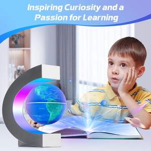 Dispositivo de exhibición de luz nocturna LED con globos de levitación magnética para geografía, venta al por mayor - Product Image 4