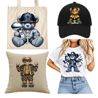 Transferts thermiques DTF de dessins animés sans MOQ pour t-shirts, vente en gros, impression sérigraphique, directement de l'usine chinoise