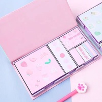 Nouveau Design Calendrier Personnalisé Original Kawaii Papeterie Coréenne Auto-Adhésif Bloc-Notes Ensembles de Notes Autocollantes