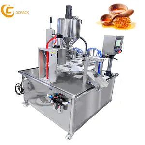 Mesin kemasan otomatis penuh kecepatan tinggi untuk pembuatan bir sendok madu nektar mengisi dan mesin penyegel