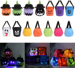 Sac à bonbons d'Halloween lumineux personnalisé de qualité supérieure avec LED, panier de rangement pour bonbons lumineux pour enfants, cadeau - Product Image 4
