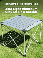 Ensemble table et chaises pliantes d'extérieur, design moderne, en alliage d'aluminium, pour pique-nique, barbecue, camping, voiture, champagne