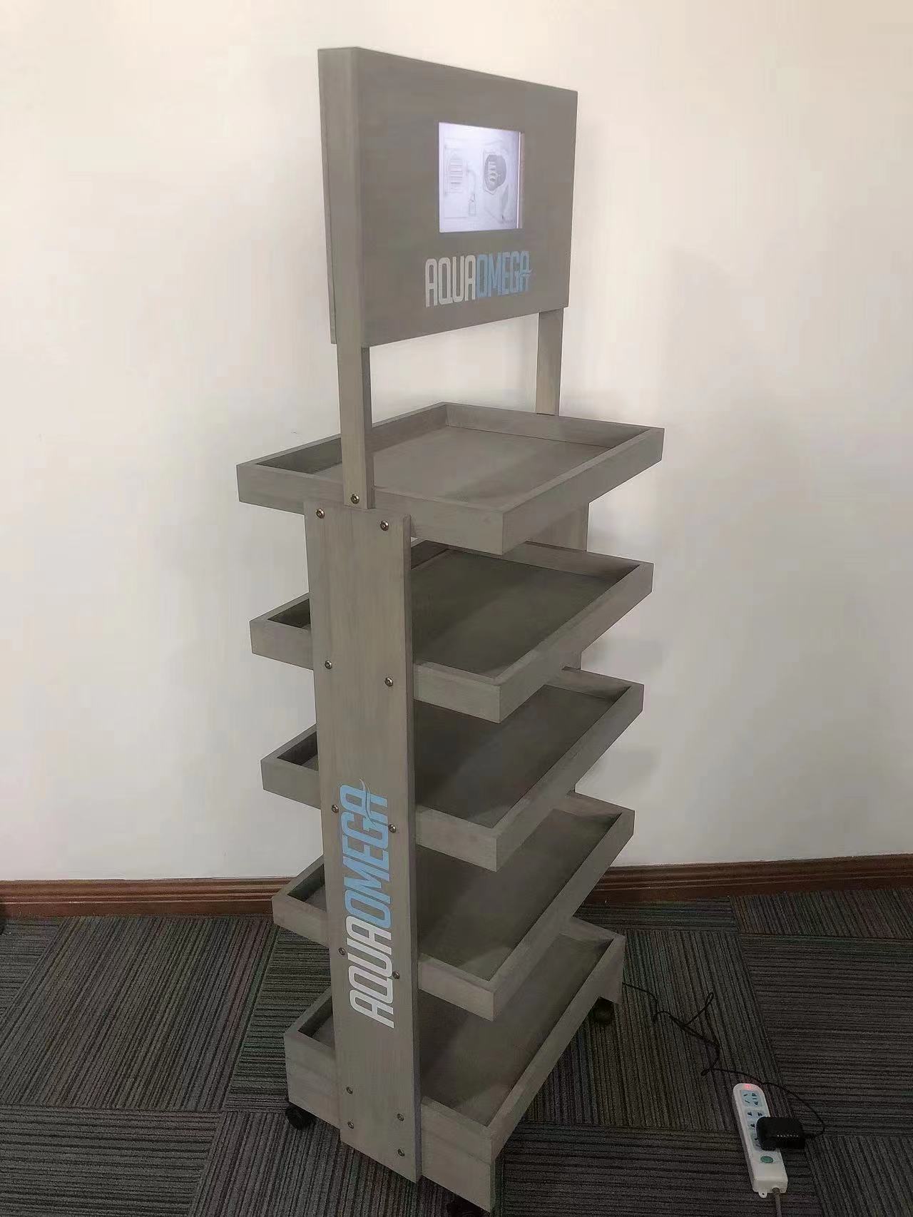 New Arrival Wood Display Stand Bottle Display Rack for Healthcare Products — view 6