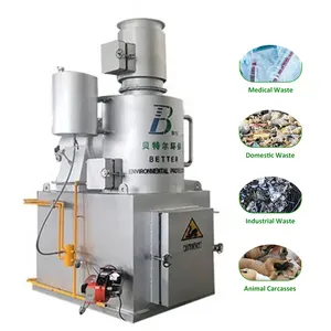 Medical Hospital Garbage Burning Oven Waste Incinerator For Solid Waste Management