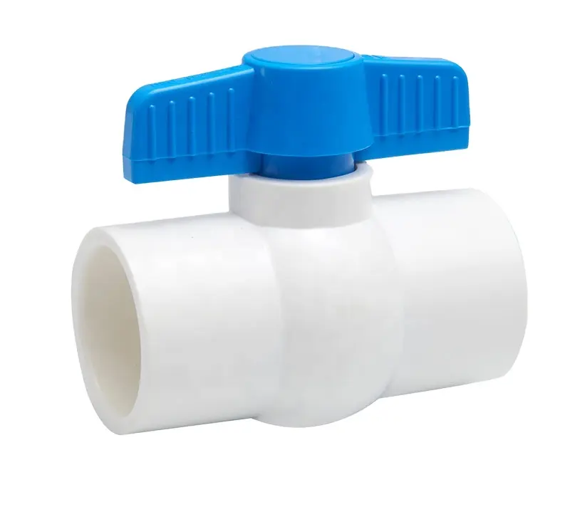 Высокое качество ПВХ/CPVC шаровой клапан OEM/ODM поддержка компактный шаровой клапан для общего применения воды