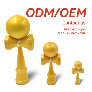 Montessori pädagogische traditionelle japanische werfen und fangen Geschicklichkeit Spielzeug natürliche Holz Kreisel Spielzeug Holz Geschicklichkeit Ball Kendama - Product Image 3