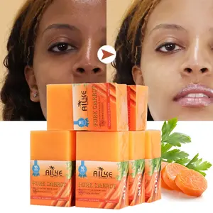 Wholesale Carrots Soap Best Natural Handmade Lightening Anti Aging Wrinkle Beauty Black Skin Whitening Soap
