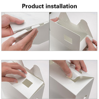 Boîte de rangement pliable verticale pour dossiers, boîte de rangement pour documents en plastique A4, porte-revues de bureau pour l'école et le bureau