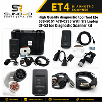 Alat Diagnostik SUNORO Berkualitas Tinggi Et4 538-5051 478-0235 dengan Kit Scanner Diagnostik Laptop SIS CF-53 Garansi 1 Tahun