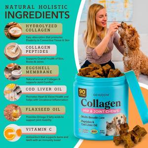 <span class=keywords><strong>Prix</strong></span> d'usine OEM/ODM – Complément multi-collagène à mâcher pour chiens, favorisant la santé des articulations, du cartilage et de la peau - Product Image 2
